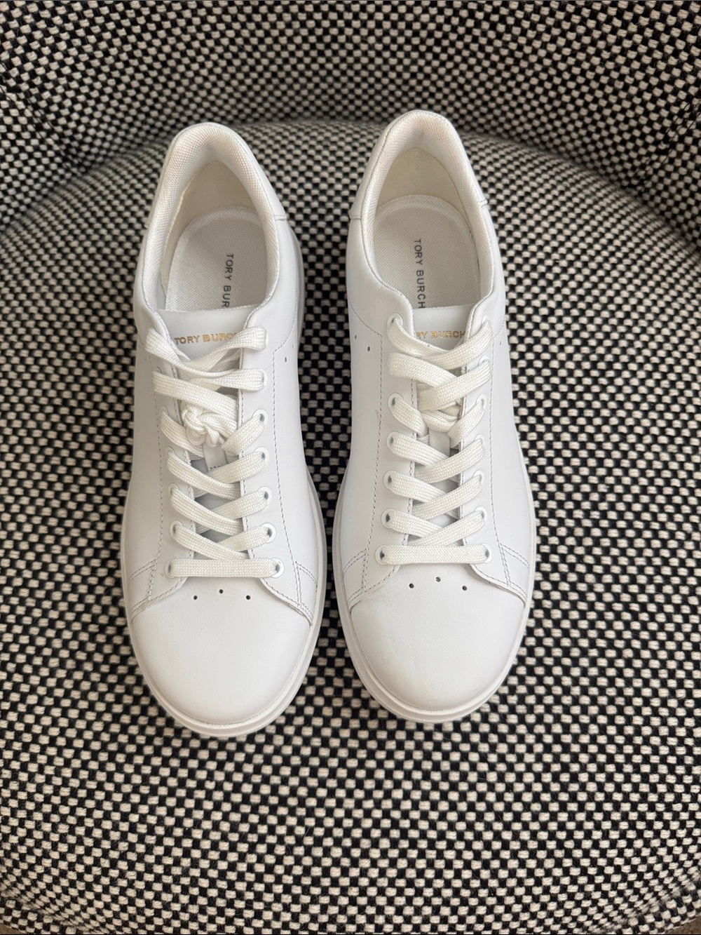 Tory Burch Women’s  Classic White Leather Sneakers